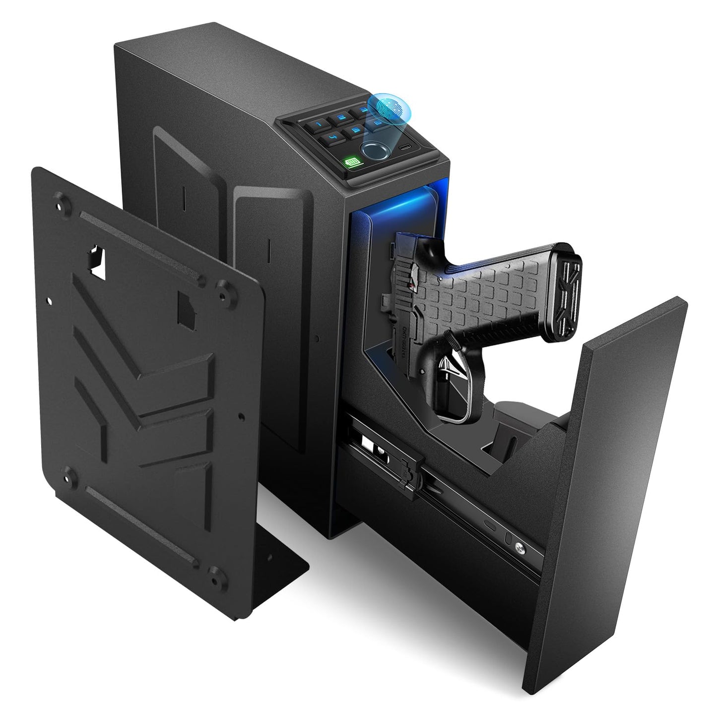 1DOT2 Biometric Pistol Safe Nightstand