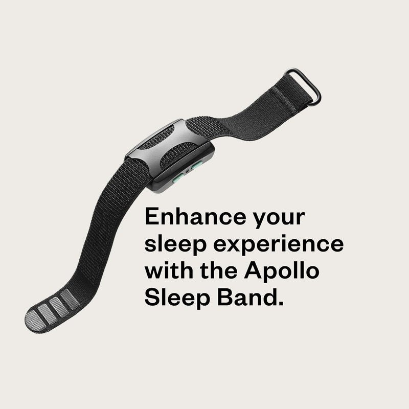 Apollo Neuro Sleep Band | Enhance Sleep With Adjustable Ankle Strap for Apollo Wearable Devices (Black)