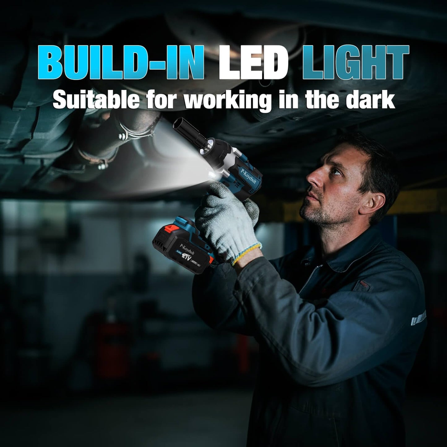 Cordless Impact Wrench, 740Ft-lbs (1000N.m) Electric Impact Gun driver, with 4-Mode Speed, 2 Battery & Charger, 5 Sockets 8 Drill 6 Screws, Power Impact Wrench Set for Car Home/Truck RV/Mower