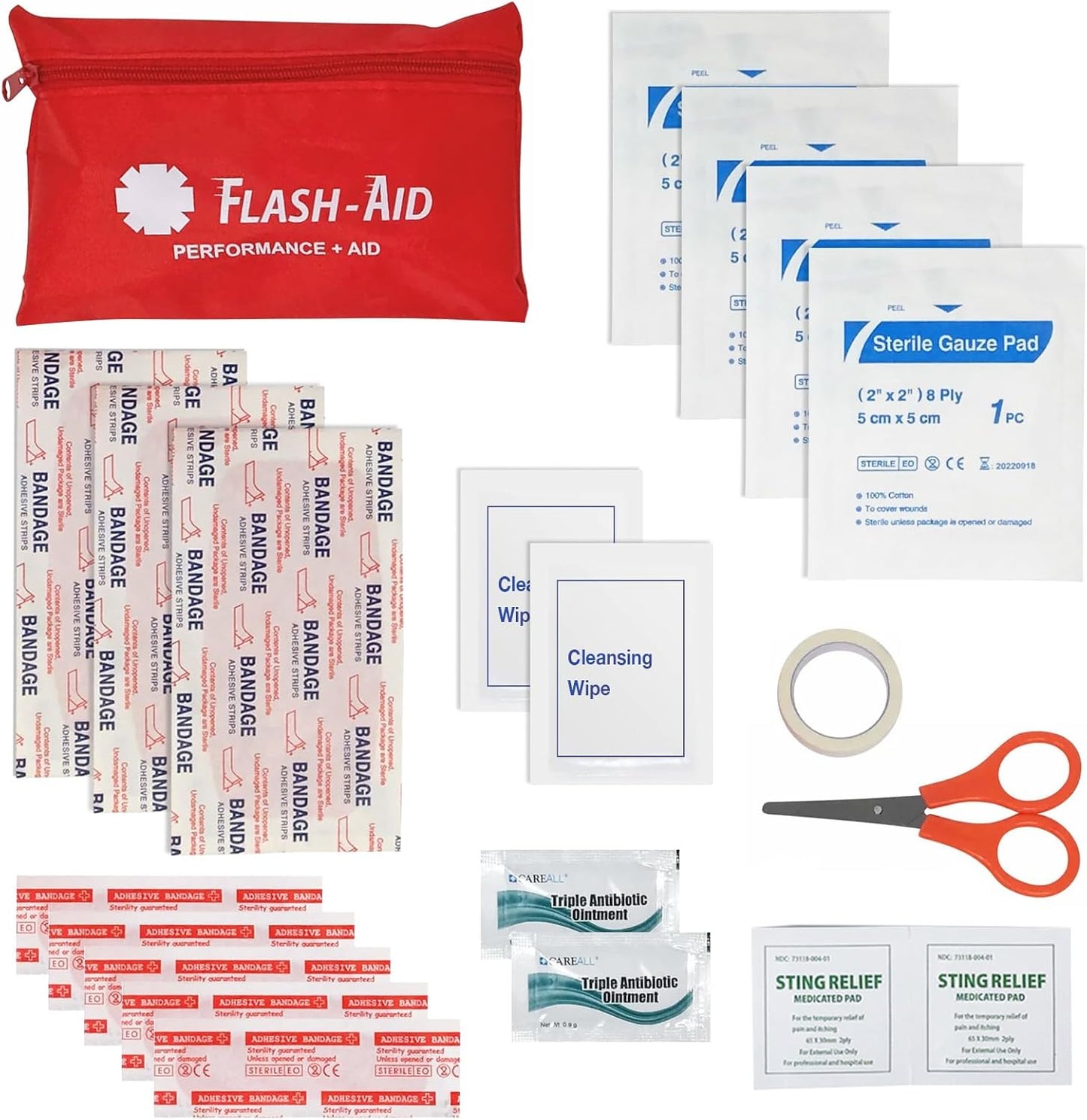 Mini First Aid Kits by [Brand Name] - 2-Pack Compact Travel IFAKs for Emergency Preparedness | Lightweight & Portable Supplies