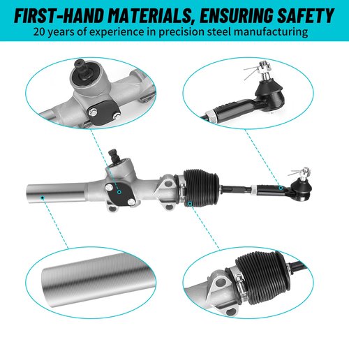 10L0L Golf Cart Steering Gear Box Assembly Let You Experience Smooth and Effortless Driving, Fits for EZGO TXT 2001-UP Golf Carts 70602G01 70964G01 70964G02