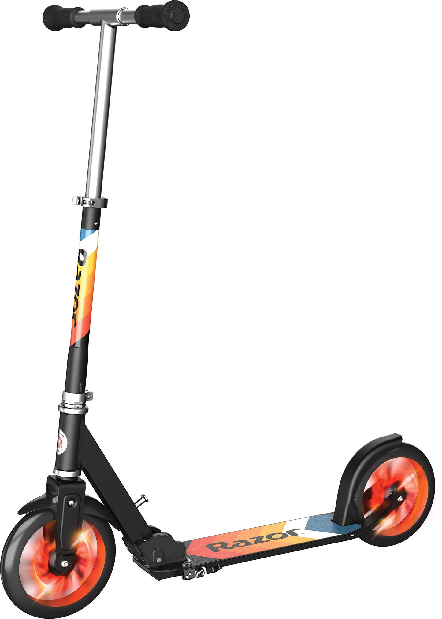 Razor A5 Lux Kick Scooter for Kids Ages 8+ - 8" Urethane Wheels, Aluminum Frame, Anodized Finish Featuring Bold Colors and Graphics, For Riders up to 220 lbs