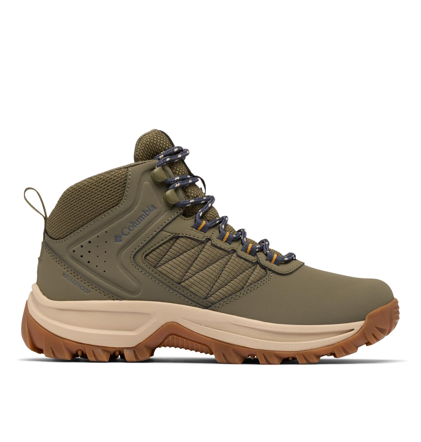 Columbia Womens Transverse Waterproof Hiking Boot, Stone Green/Raw Honey, 8