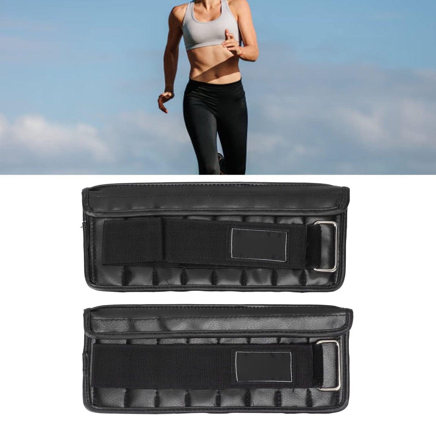Adjustable Ankle Weights, Wrist Weights with Secure Straps for Strength Training, 3 lbs Ankle and Wrist Weights for Men Women Home Gym Fitness Exercise Walking Running