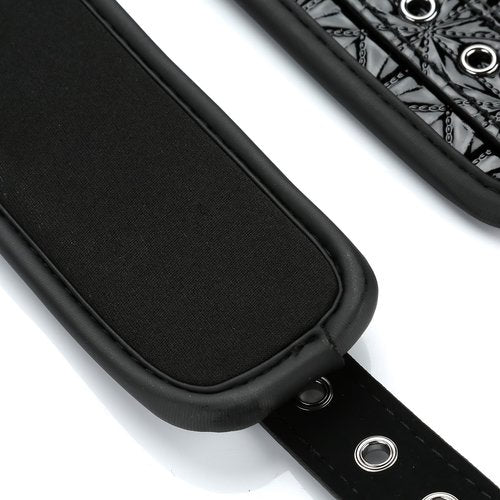 Extendable Bar Rose Ankle Spreader Bar, with 4 Black Adjustable Straps, Stainless Steel Bars for Home, Yoga Sports Training Fitness Gear, Yoga Gift