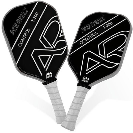 AceRally Pickleball Racket Set (2 Rackets), T700 Carbon Fiber Pickleball Rackets (2), 2 Outdoor pickleballs, 2 Indoor pickleballs, 1 Pickleball Bag (Unisex)