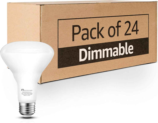 BR30 LED Bulbs 36-Pack - 65W Equivalent, 5000K Daylight, Dimmable, Flicker-Free, Energy Efficient E26 Base