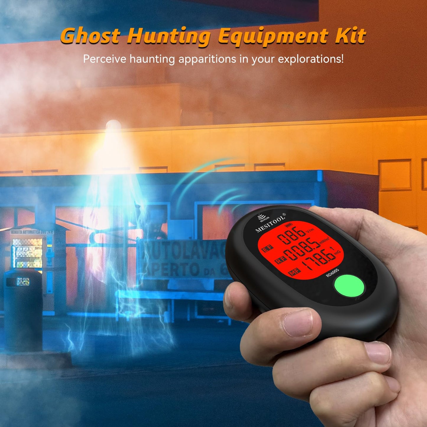 EMF Meter Digital Electromagnetic Field Radiation Detector Hand-held LCD 3 in 1 EMF Detector for EF/MF/RF,5G,WiFi for Home, Office and Outdoors (600S)