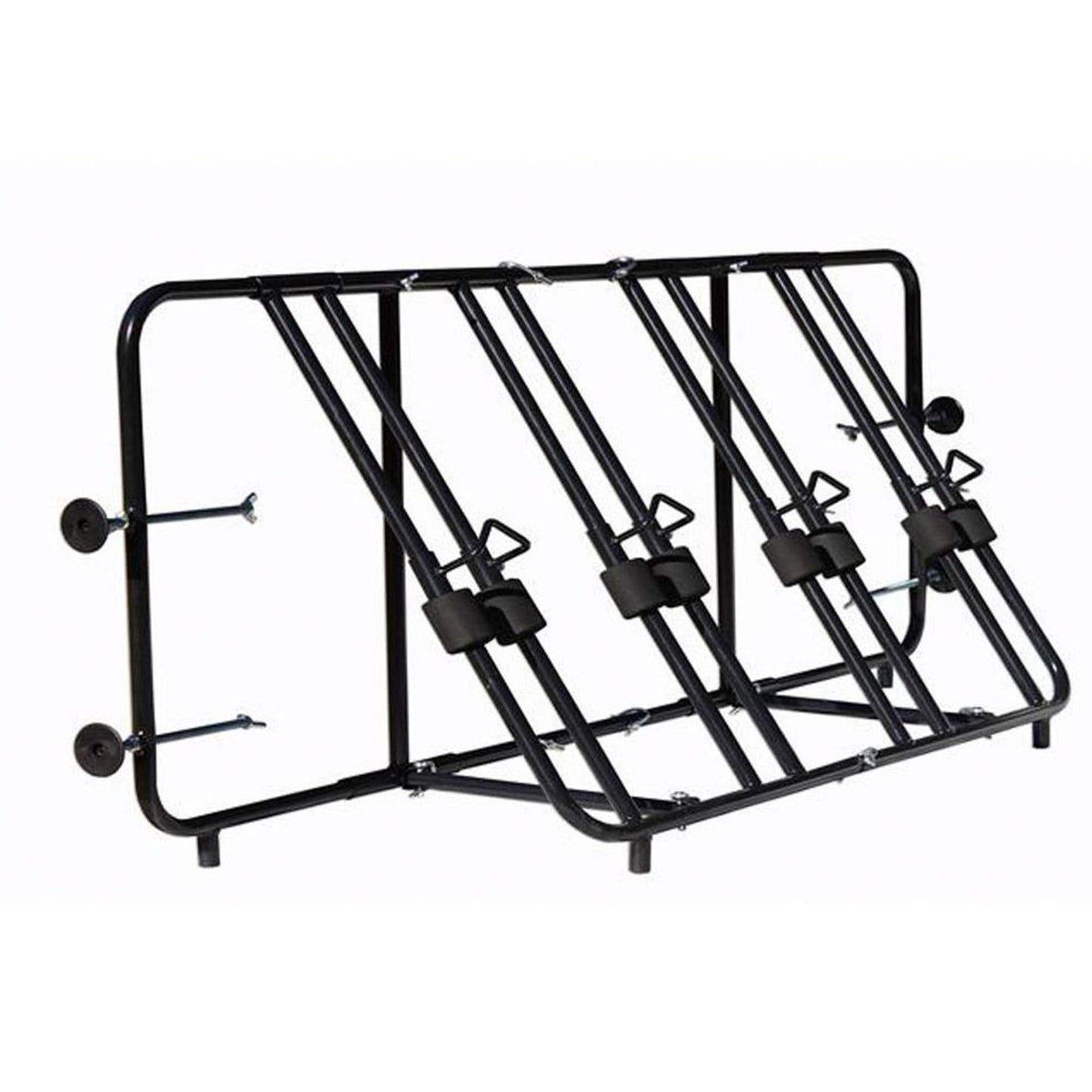 Titan Ramps Truck Bed Adjustable Steel Bike Rack for Up to 4 Bikes - Fits Most Makes/Models