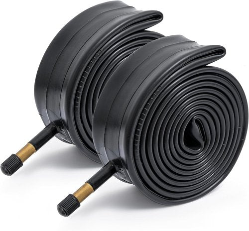 AV48mm Bike Tubes - 26" Replacement Inner Tubes for City/Road/Mountain Cycling | 2-Pack, Reliable Schrader Valve