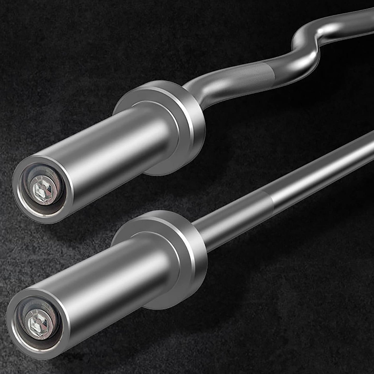 Elevens Olympic Barbell Bar Curl Bar 4ft, 5ft, 6ft 7ft for Strength Training, Weightlifting Bar Bench Press Bar for Home GYM