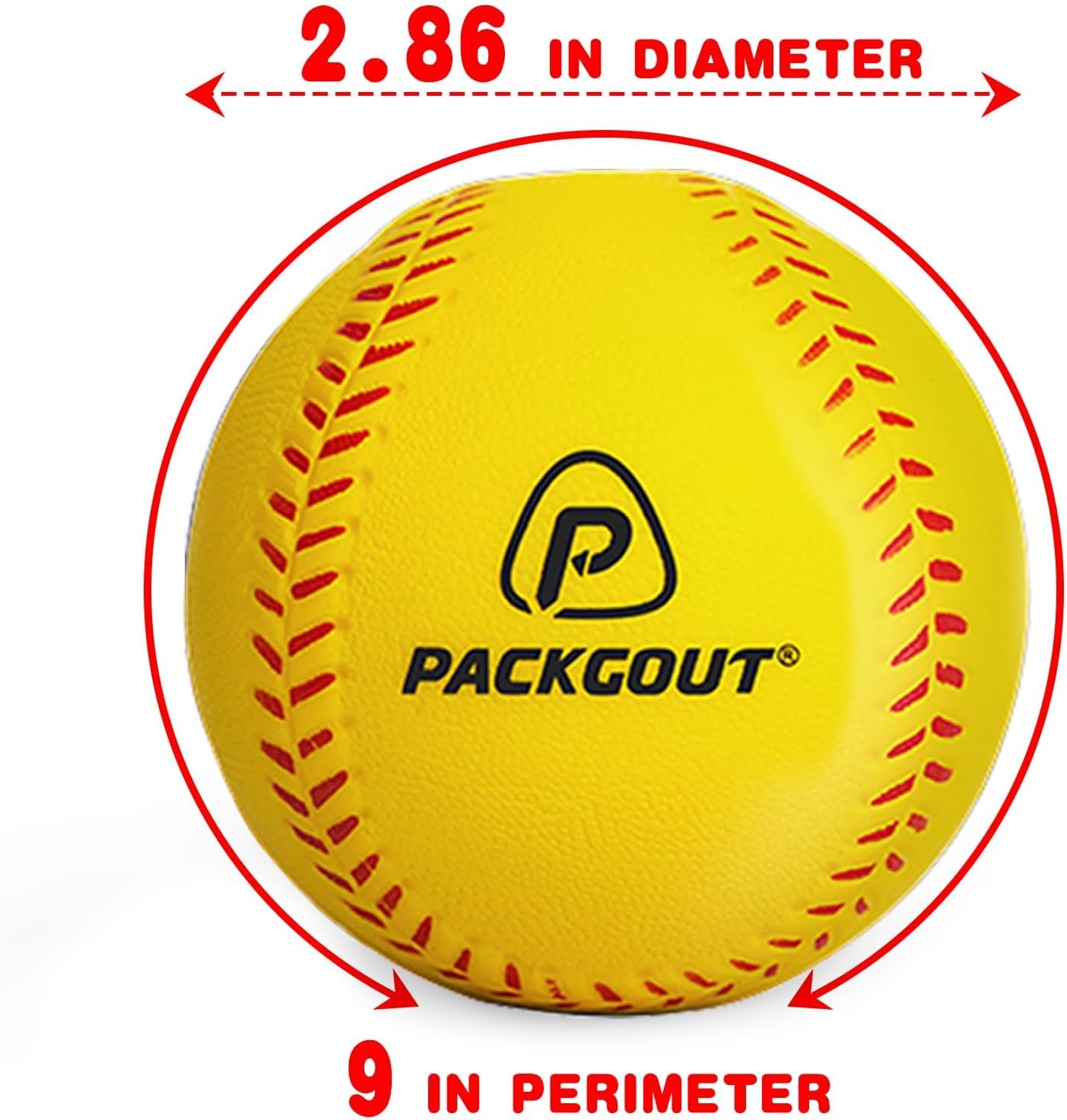 PACKGOUT Soft Foam Baseballs - Safe Practice & Replacement Balls for Kids and Teenagers