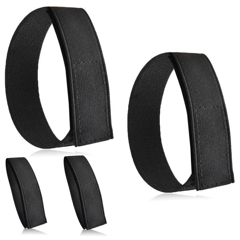 4 Pcs Black Boot Blousers Elastic Boot Bands Military Boot Straps Military Blousing Bands adjustable tactical boot blousers for Hunting Gardening Hiking Cycling Fishing Military Army Uniforms(2 Pair)