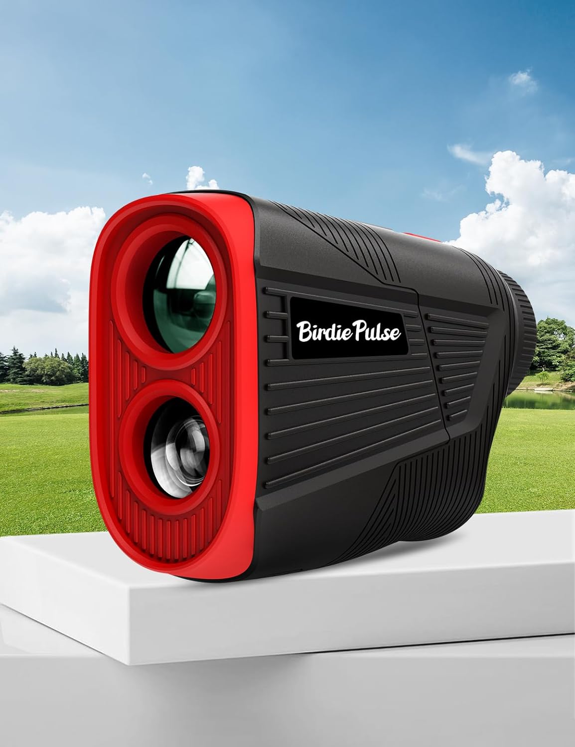 Skiennix Golf Rangefinder - 1300 Yards with Slope & Magnet | Flag Locking Vibration, 6-6.5X Magnification, Rechargeable, Black
