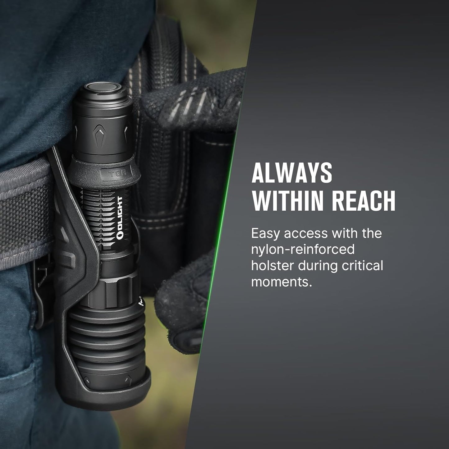 OLIGHT Warrior X 4 Tactical Flashlight - 2,600 Lumens, 630m Range, USB-C Rechargeable (Black)