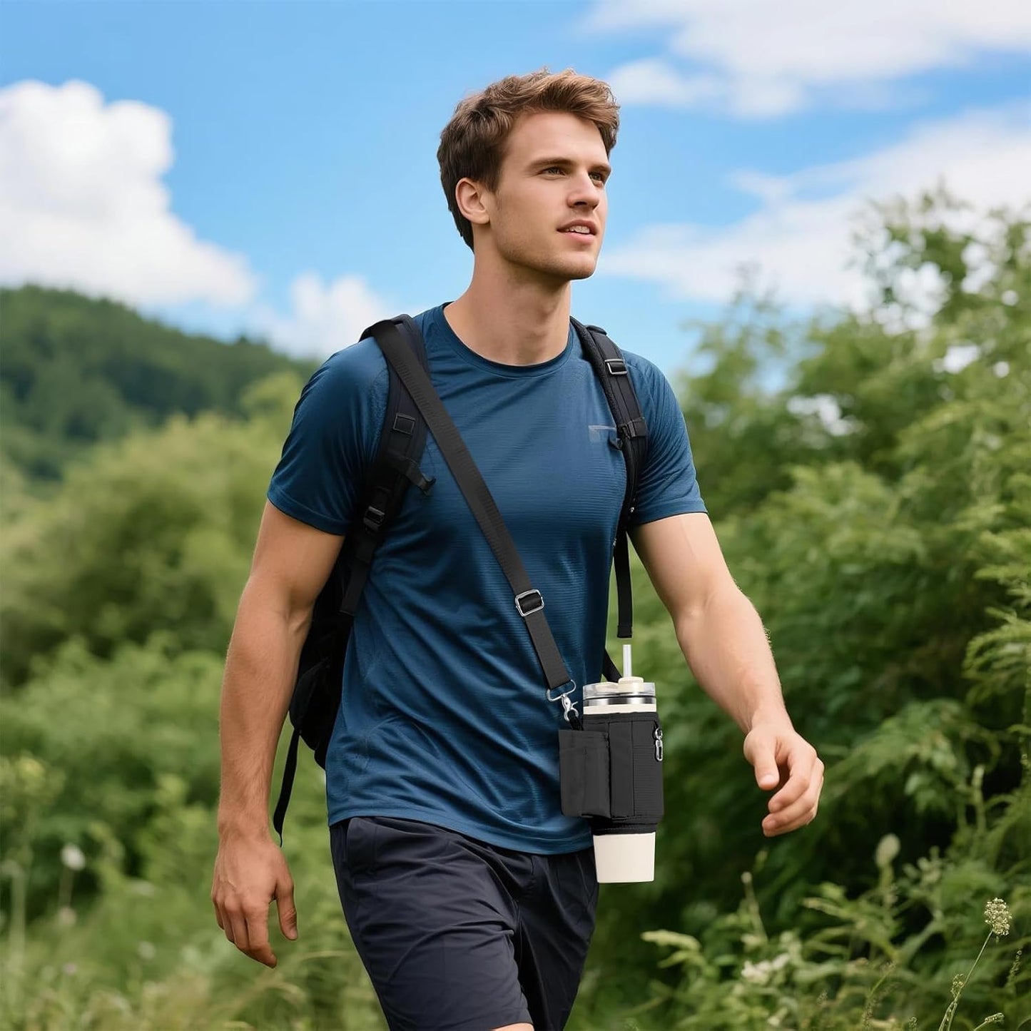 Stanley All Day Quencher Carry-All | Crossbody Bag with Phone Holder for 40/30 oz Tumblers