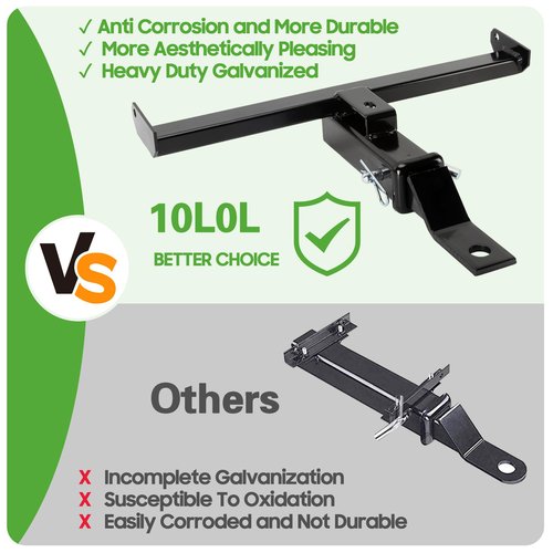 10L0L Golf Cart Bumper Trailer Hitch Suitable for EZGO RXV 2008+ Models,Trailer Hitch Fit for Golf Cart Backseat Footrest
