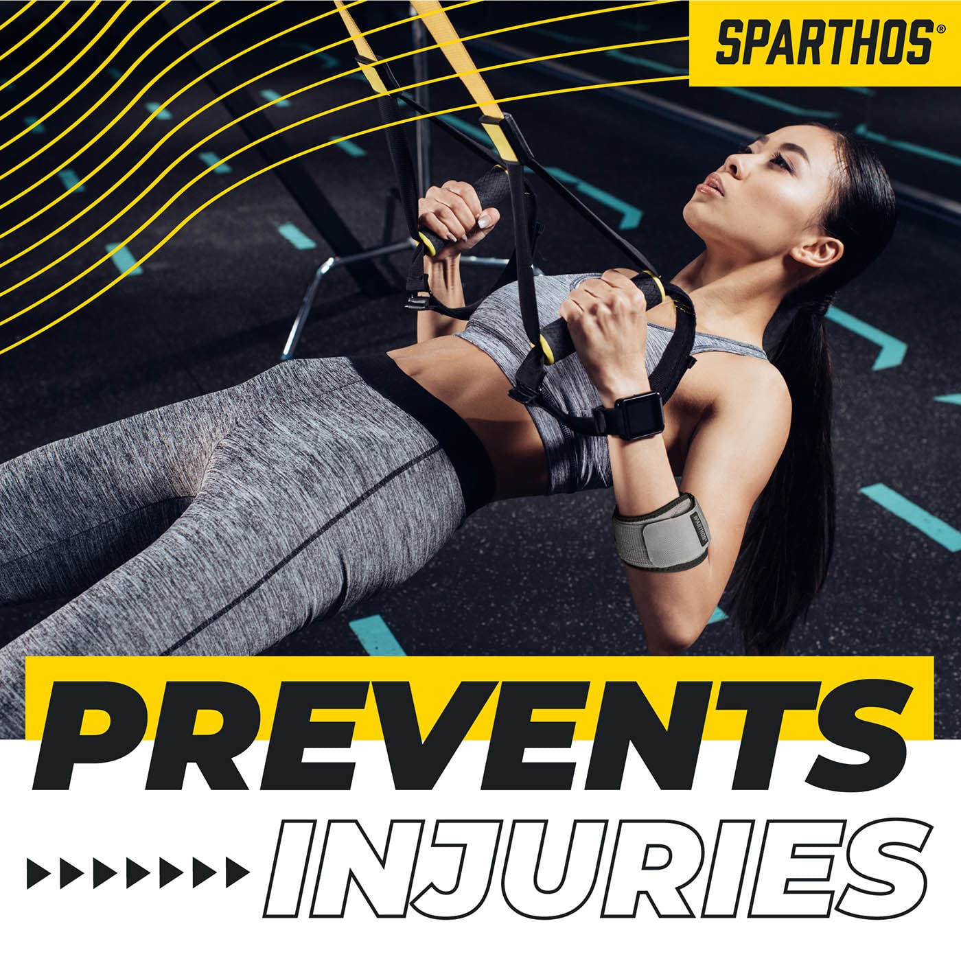 Sparthos Tennis Elbow Brace (Pack of 1) - For Tendonitis, Forearm Pain, Golf Elbow Support - Arm Strap Band with Gel Compression Pad - for Men and Women