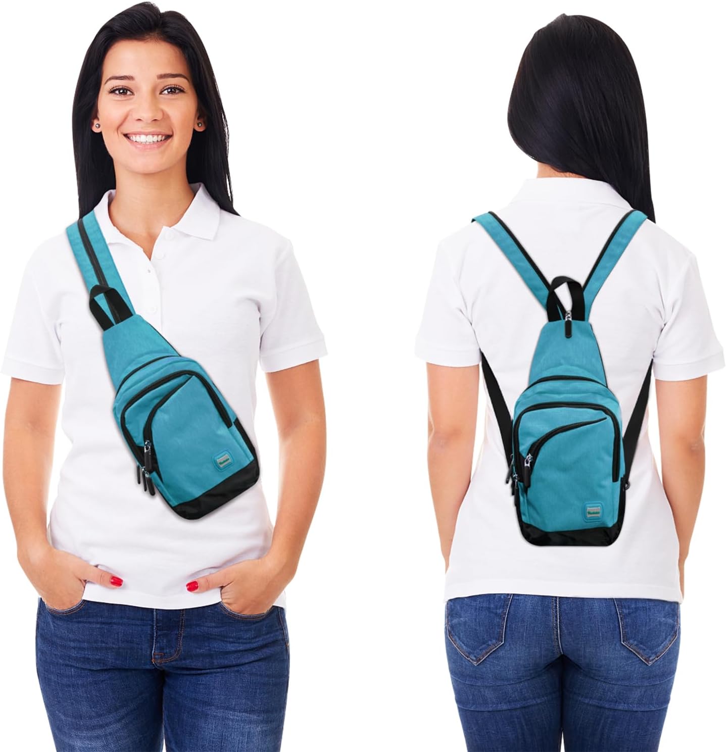 Peicees Small Sling Bag - Convertible Crossbody Backpack for Men & Women | Ideal for Hiking & Day Trips