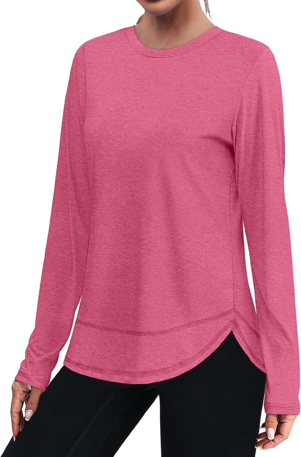 XIEERDUO Women's Quick-Dry Long Sleeve Workout Tops - Perfect for Hiking & Running | Sizes S-3XL