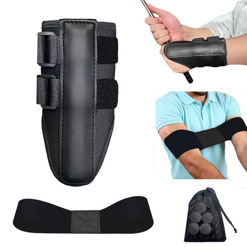 3 Pack Golf Wrist Training Aid Pro - Fix Wrist Angle & Reduce Chicken Wing, Adjustable Golf Wrist Trainer with Swing Band & Golf Wrist Brace to Build Muscle Memory Golf Swing Training Aid for Beginner