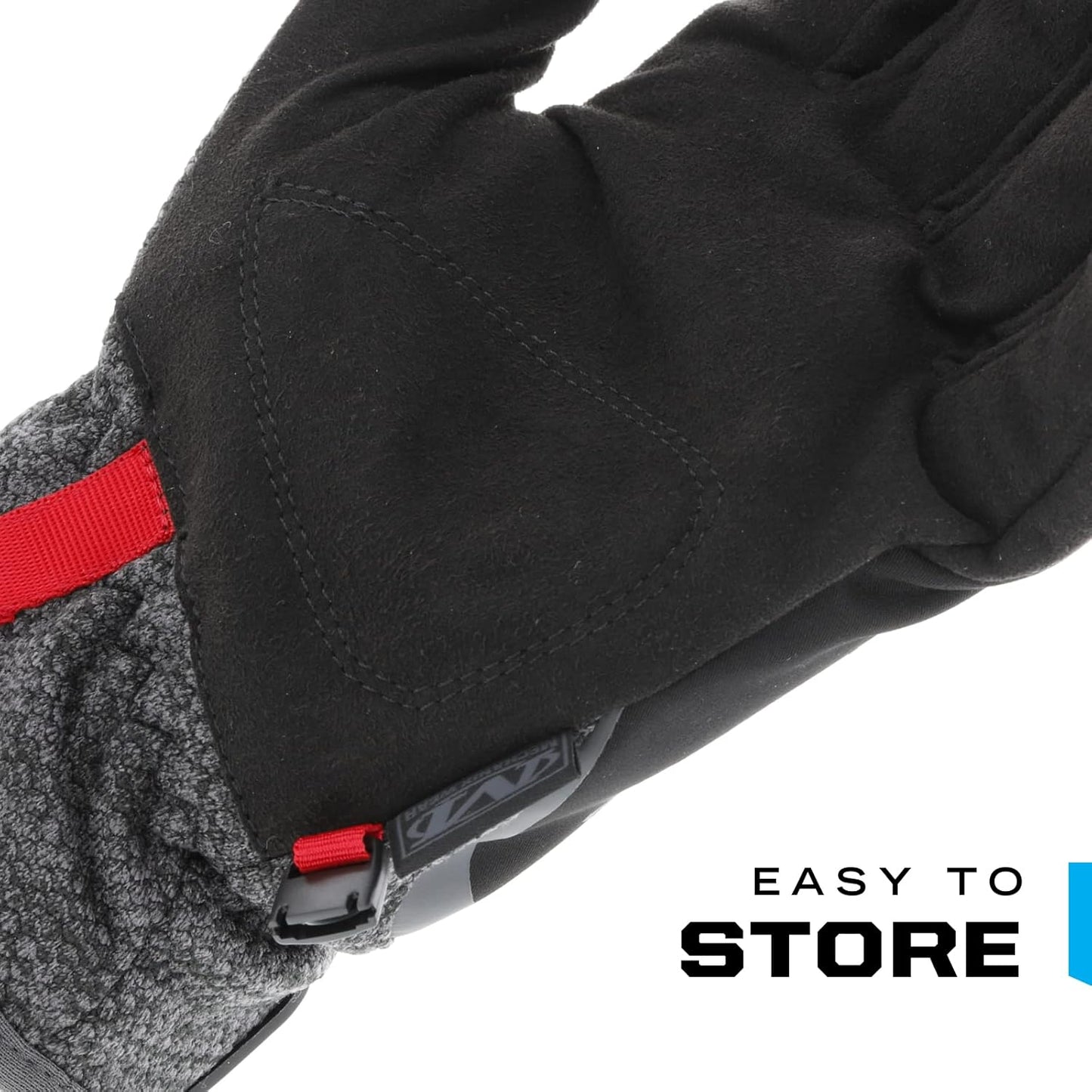 Mechanix Wear ColdWork FastFit Winter Work Gloves - Wind & Water Resistant, Fleece Insulated, Touch Capable | Black/Gray, Large