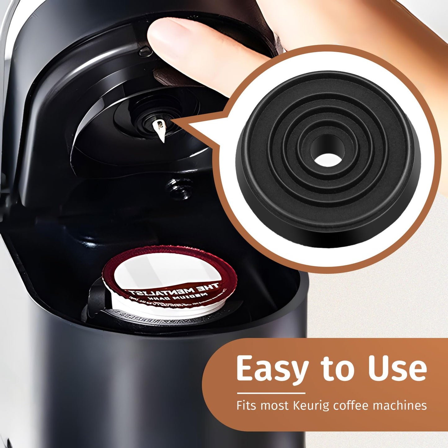 Replacement Needle Seal Silicone Rubber Gasket for Most Keurig Coffee Makers, BPA-free and Food Grade Silicone [2 Packs]