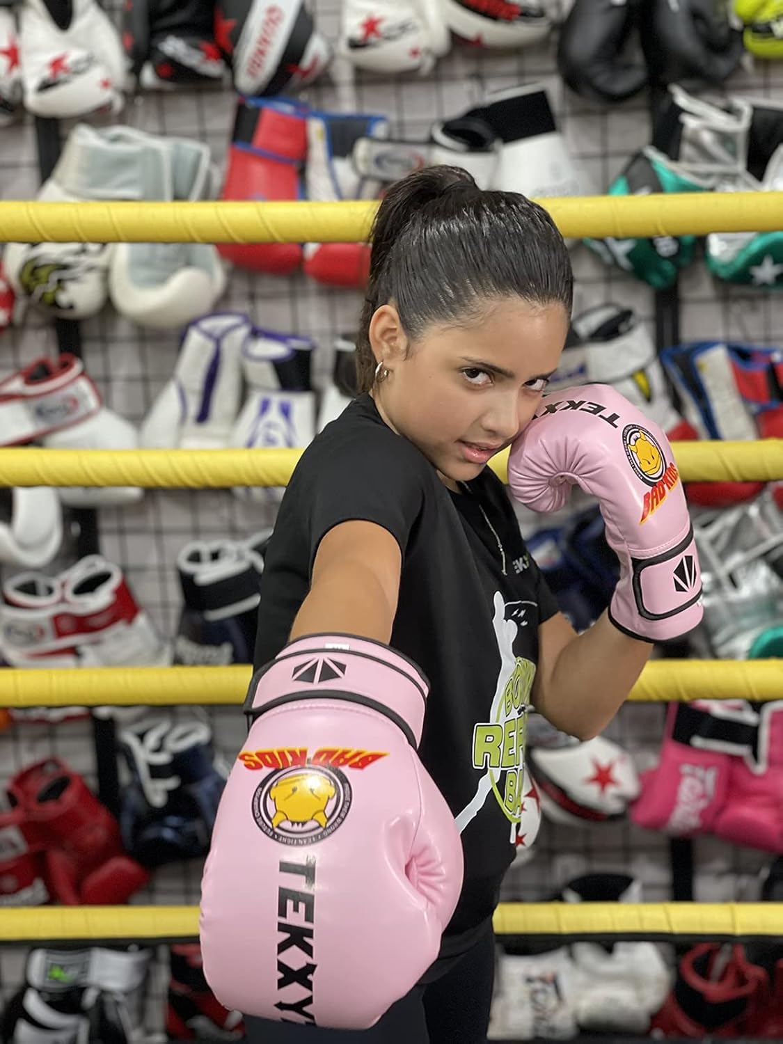 TEKXYZ Kids Boxing Gloves - Durable Synthetic Leather Training Gloves for Ages 3-12 | Vivid Colors