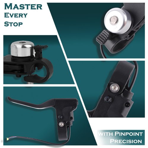 Fockety Brake Lever, Scooter Brake Handle Brake Lever with Compatible for Electric Scooters, Left Brake Lever Handbrake Electric Scooter Brake Lever Accessories for