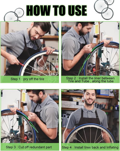 Bike Tire Liner - Inner Tube Flat Protector for 12" to 29" Bicycles | Durable & Reliable