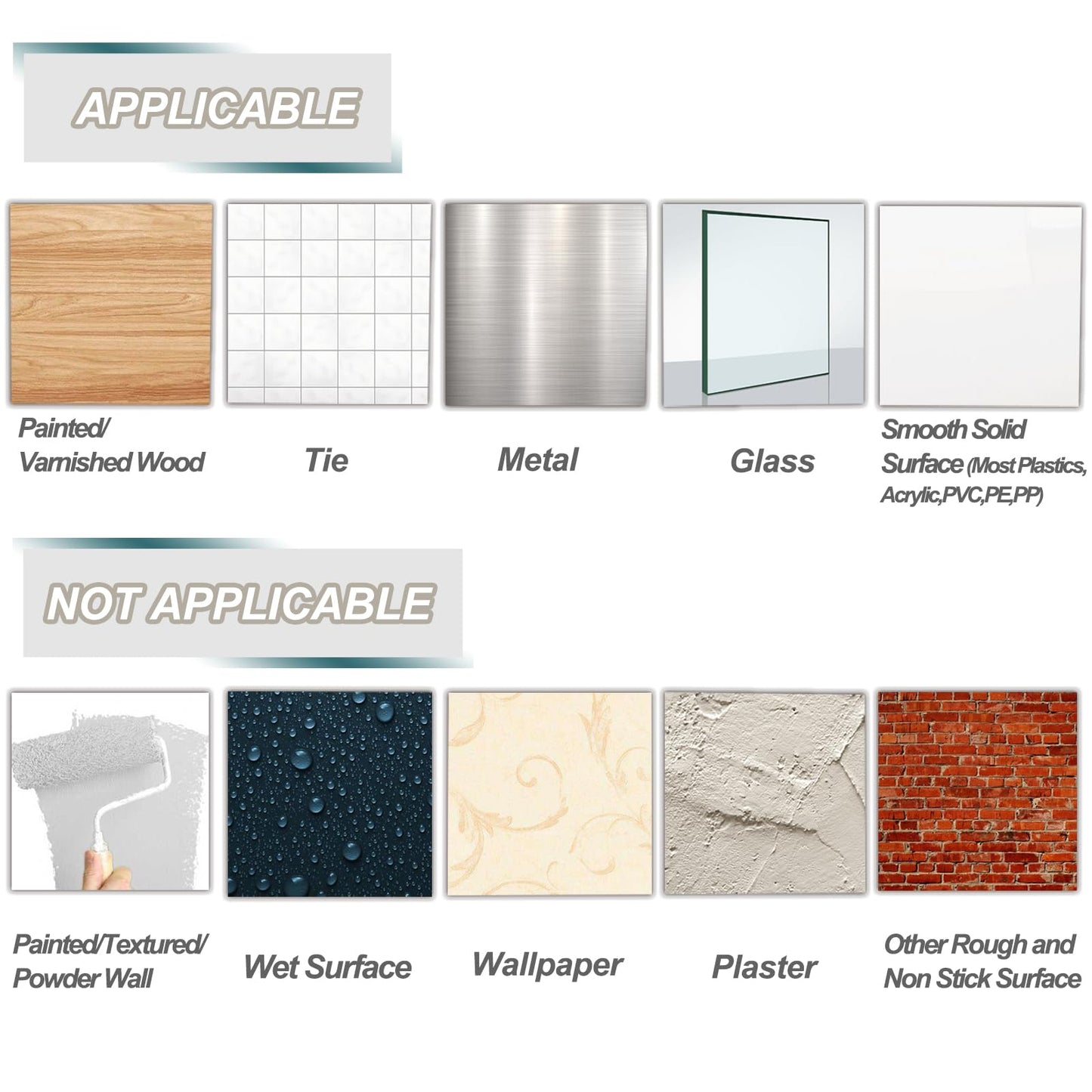 15 Small Wall Hooks for Hanging, with 20 Removable Strips, Clear Hanger Hooks, Damage-Free Utility Hooks with Adhesive Strips, Wire Toggle Wall Hook for Key, Hat, Decor, Door, Clear, Value Pack