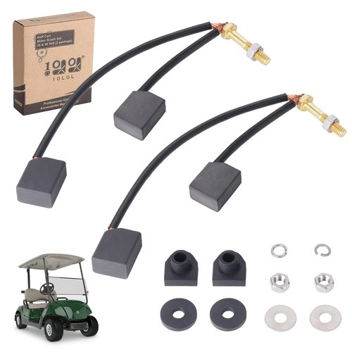 10L0L Golf Cart ADC Motor Brushes Kit for Club Car & EZGO TXT 1997-2009 Golf Cart Parts with Brushes OEM 73120-G25 102186201 and Repair Kit OEM 102187101 for Electric and Fuel
