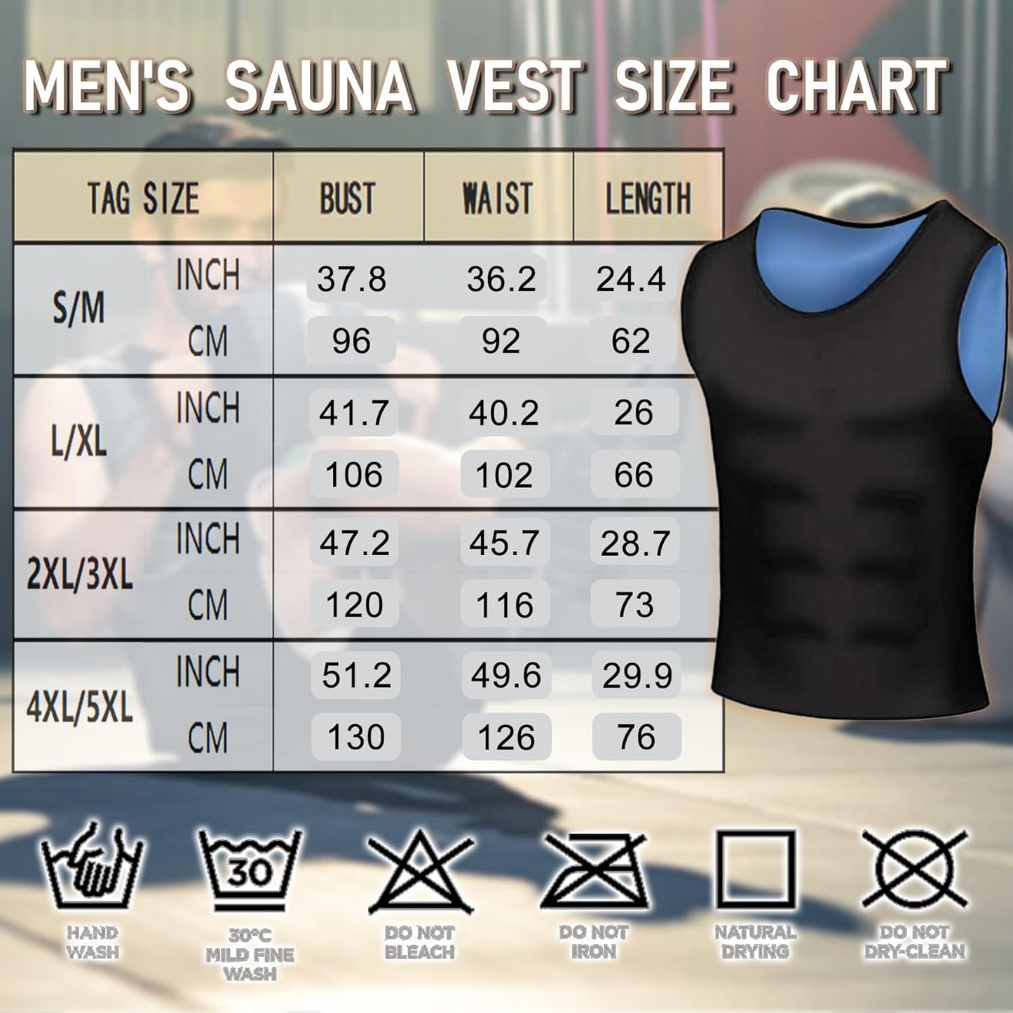 Skiennix Sauna Vest for Men - Sleeveless Waist Trainer Compression Tank Top | Sweat-Enhancing Design