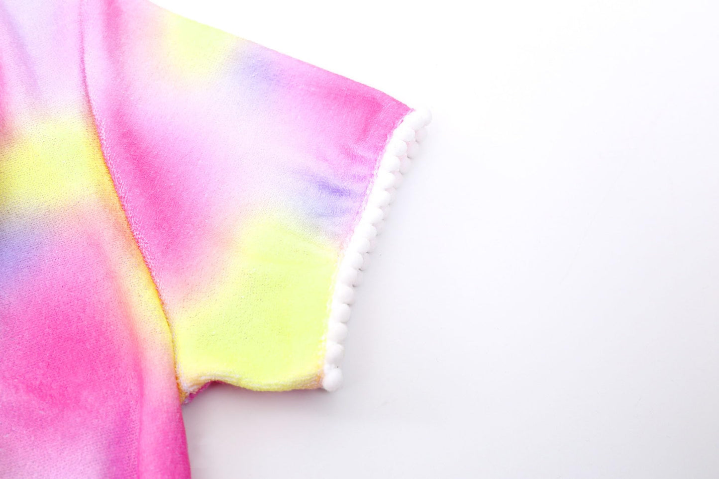 LUCKYGAL Toddler Girls Swim Cover Up Kids Swimsuit Coverup Tie Dye Terry Beach Pool Clothes,2t 3t