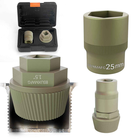 BSUXMAFG Bathtub Drain Remover Tool, 1-inch Socket Plating Coating Tub Drain Extractor, Remove The Old, Broken, Stubborn, Rusted Drain Tub Bathtub Stopper, Strong Grab Plumbing