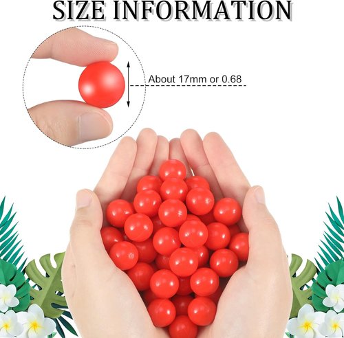 Civaner 150 x 68/61 Caliber Paintballs - Reusable Solid Plastic Projectiles for Defense & Practice