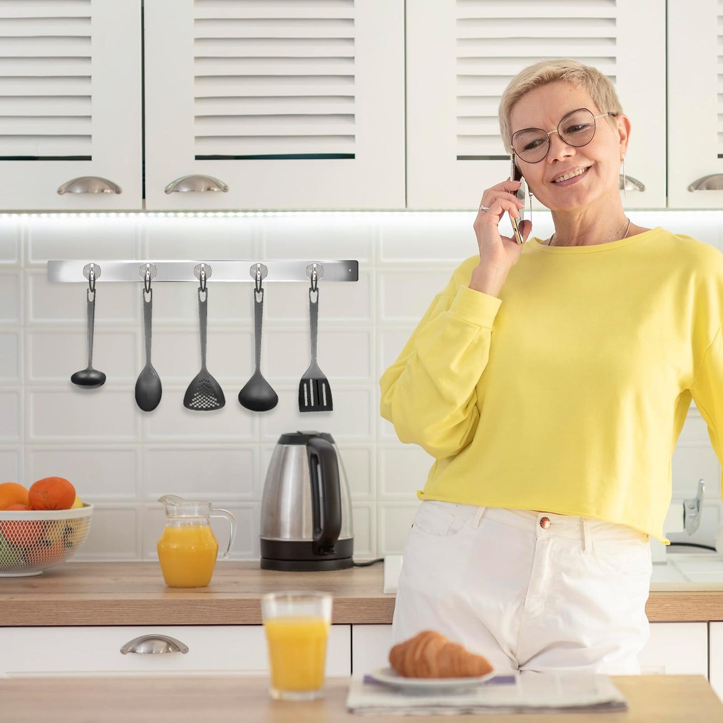 Neosmuk Magnetic Hooks,40lb Heavy Duty Earth Magnets with Hook for Refrigerator, Extra Strong Cruise Hook for Hanging, Magnetic Hanger for Cabins, Grill(Silver，10 Pack)