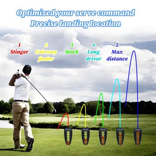 5/10PCS Adjustable Golf Tee Height Tool ProSet, Golf Accessories, Golf Training Aids, Tee Grip Golf Aid, Precision Height Setter for Consistent Swings & Ultimate Practice , Gift Golf Nails (10)