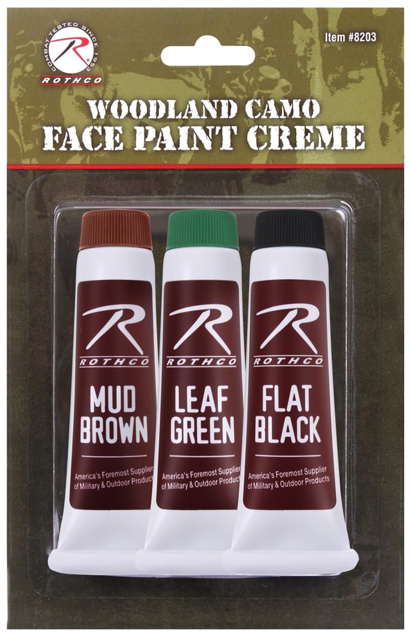 Rothco 3Pk Camouflage Face Paint Creme Tubes
