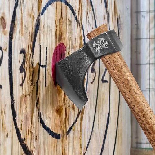 Throwing Axe Set, 3 Pack 16.5" Throwing Tomahawk with 1065 High Carbon Steel & Hickory Wooden Handle, Perfect for Axe Throwiing Game for Backyard, Competition and Recreation
