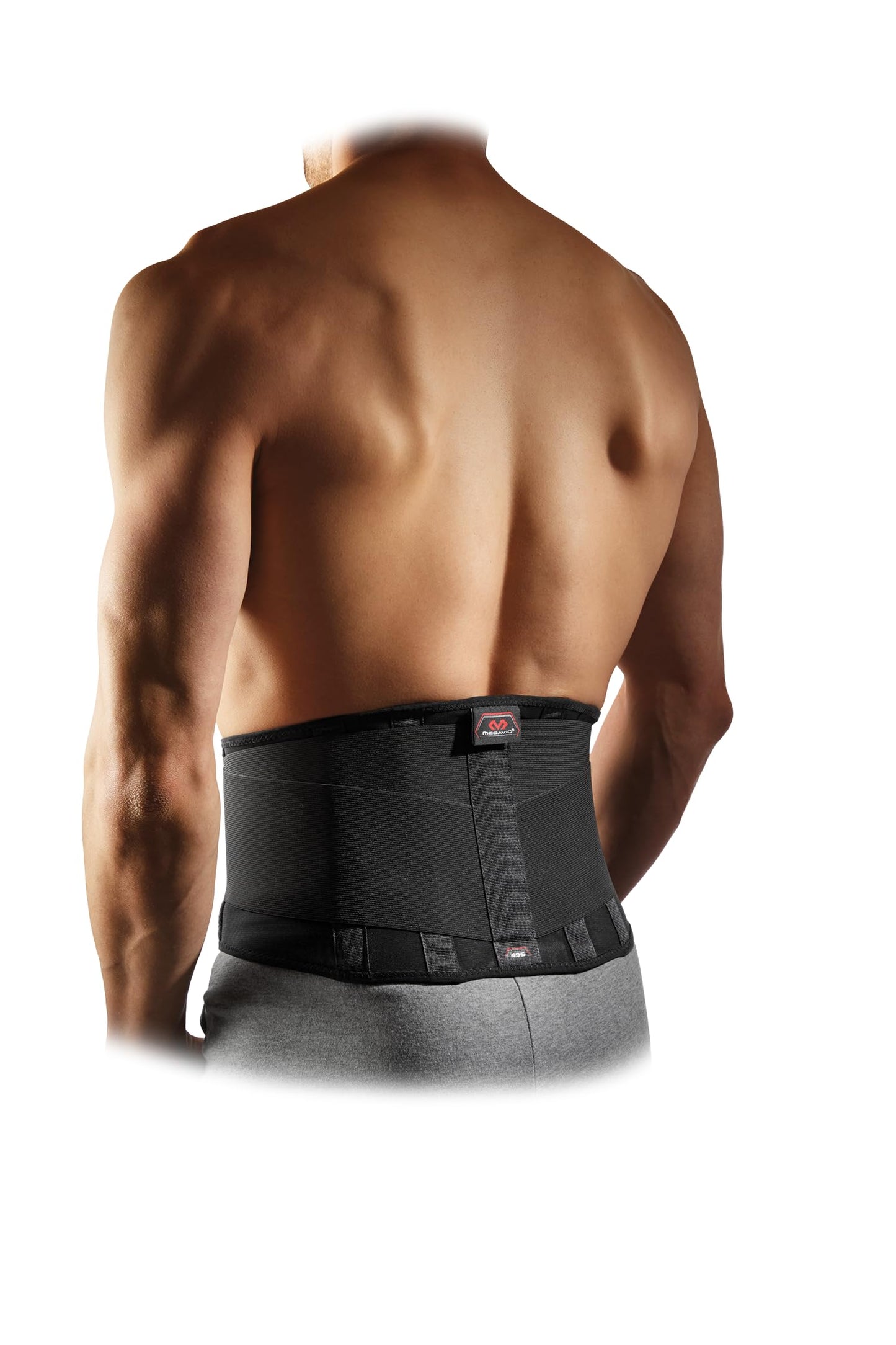 McDavid Lightweight Back Support (Black, Large)