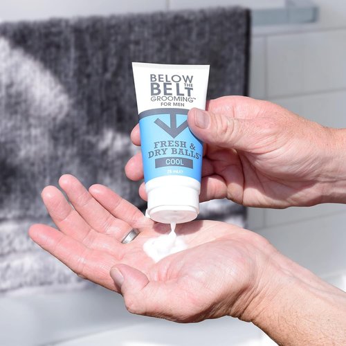 Below The Belt Grooming Intimate Deodorant for Men - Fresh & Dry, Cool Mint, 3 x 75ml | Protects Against Sweat & Odour