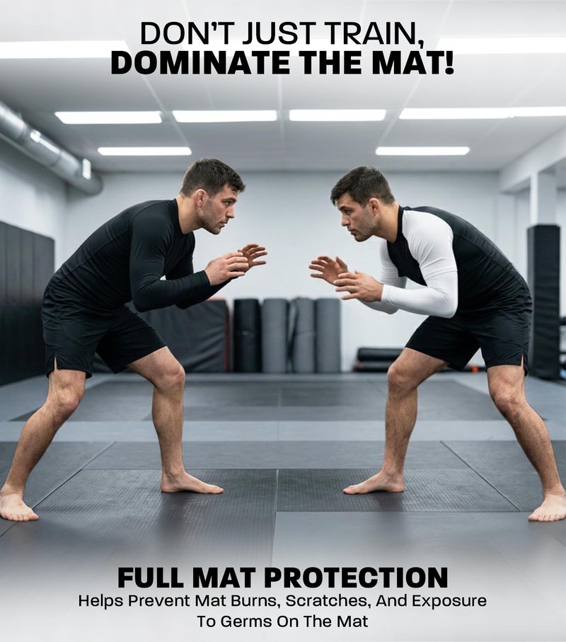 Exxact Sports Men’s BJJ Rash Guard Long Sleeve, IBJJF Ranked No Gi Jiu Jitsu Compression Shirt for MMA Grappling & Wrestling - (Black/Purple, AM)