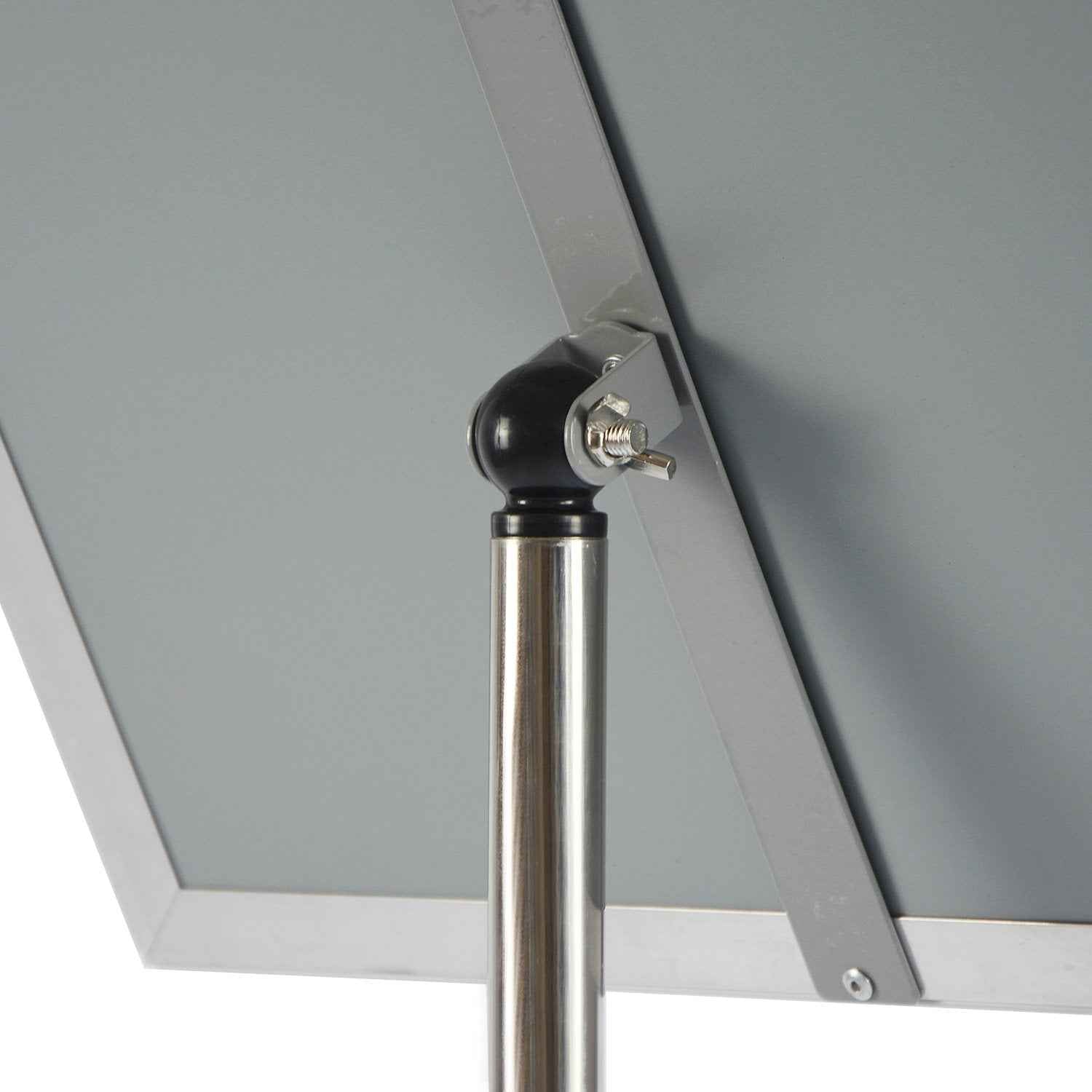 Adjustable Heavy Duty Pedestal Sign Holder Poster Stand - 8.5x11 Inch Vertical & Horizontal Sign Stand Displayed Poster Holder, Square Base Sign Stands for Display, Advertisement & Outdoor Sign Holder