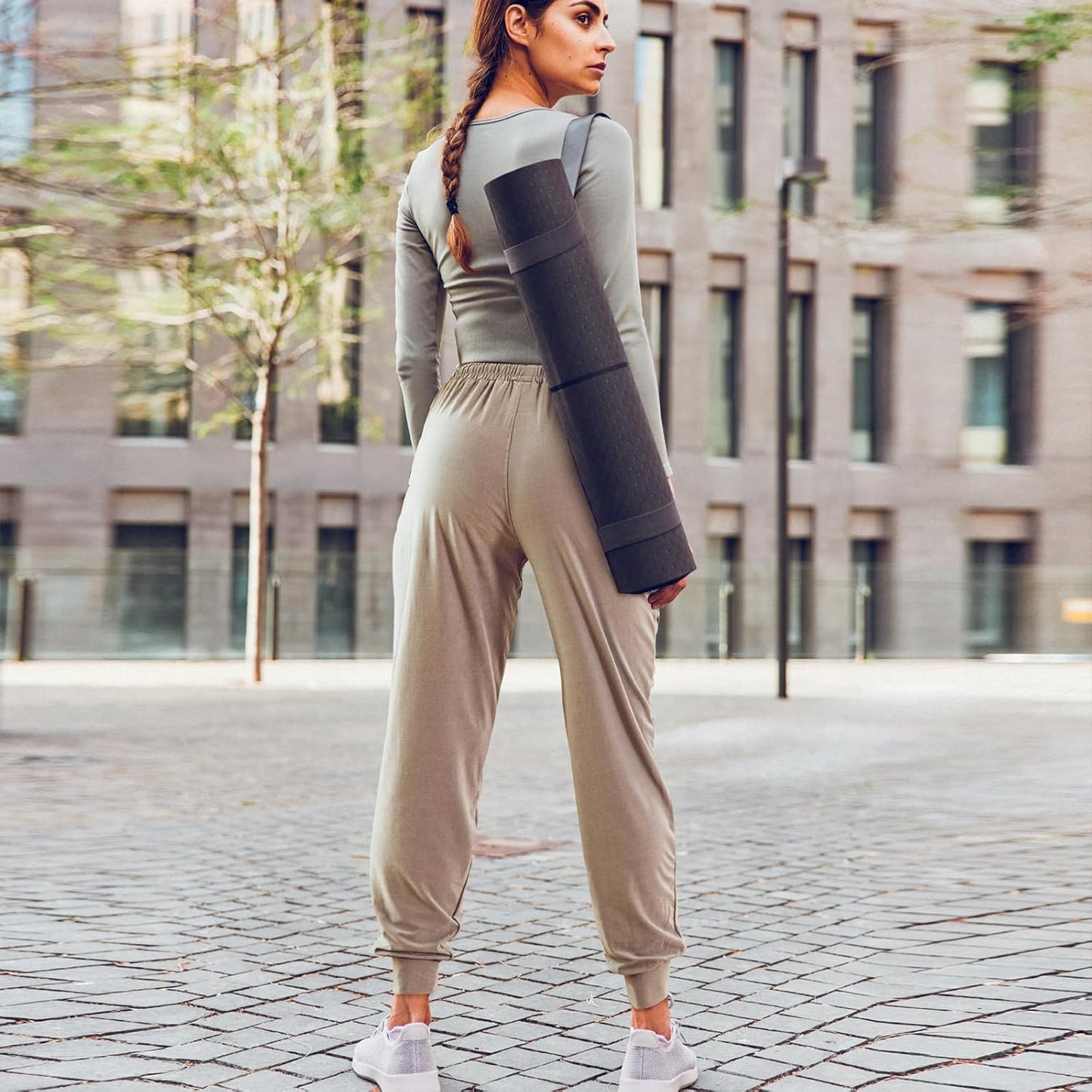TRIUNION Women's Jogger Pants - Soft Tapered Sweatpants with Pockets | 2-Pack Drawstring Lounge Wear