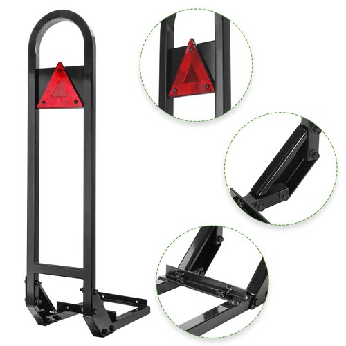 10L0L Universal Golf Cart Rear Seat Safety Grab Bar Hand Rail for Yamaha, EZGO, Club Car Add Safety to Rear Passengers Fits Most Golf Cart with Flip Seat, Black