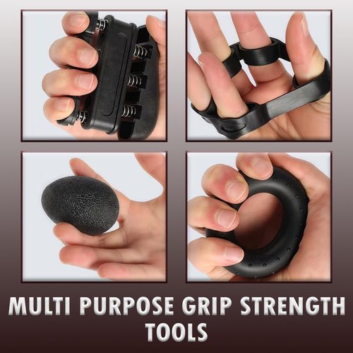 Grip Strengthener Kit by [Brand Name] - 5 Pack Adjustable Resistance for Forearm and Hand Strength