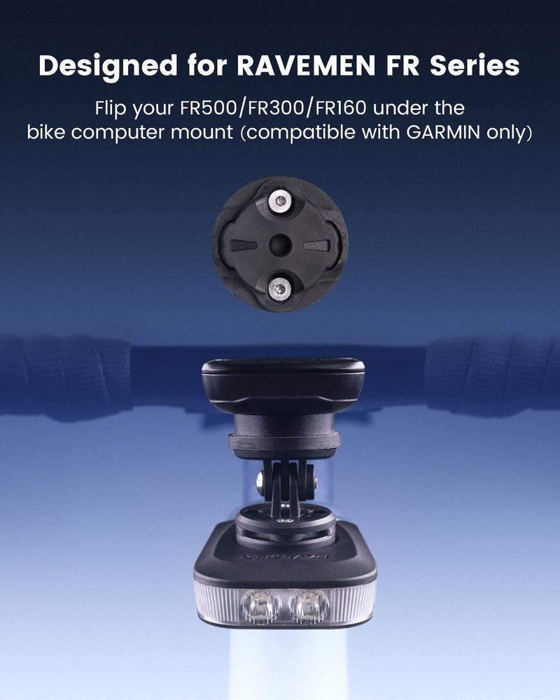 RAVEMEN AGM03 Underneath Mounted Adapter Mount for FR500/300/160 Bike Lights