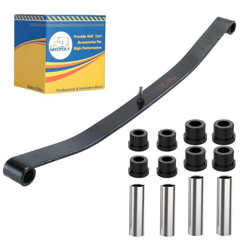 Mixopoly Golf Cart Front Leaf Spring Kit for Club Car Precedent 2004-2008 and Club Car DS 1981-up, One-Leaf Heavy Duty Leaf Spring, Replace OEM 1012030 1012322 1013867 1015108 103628701
