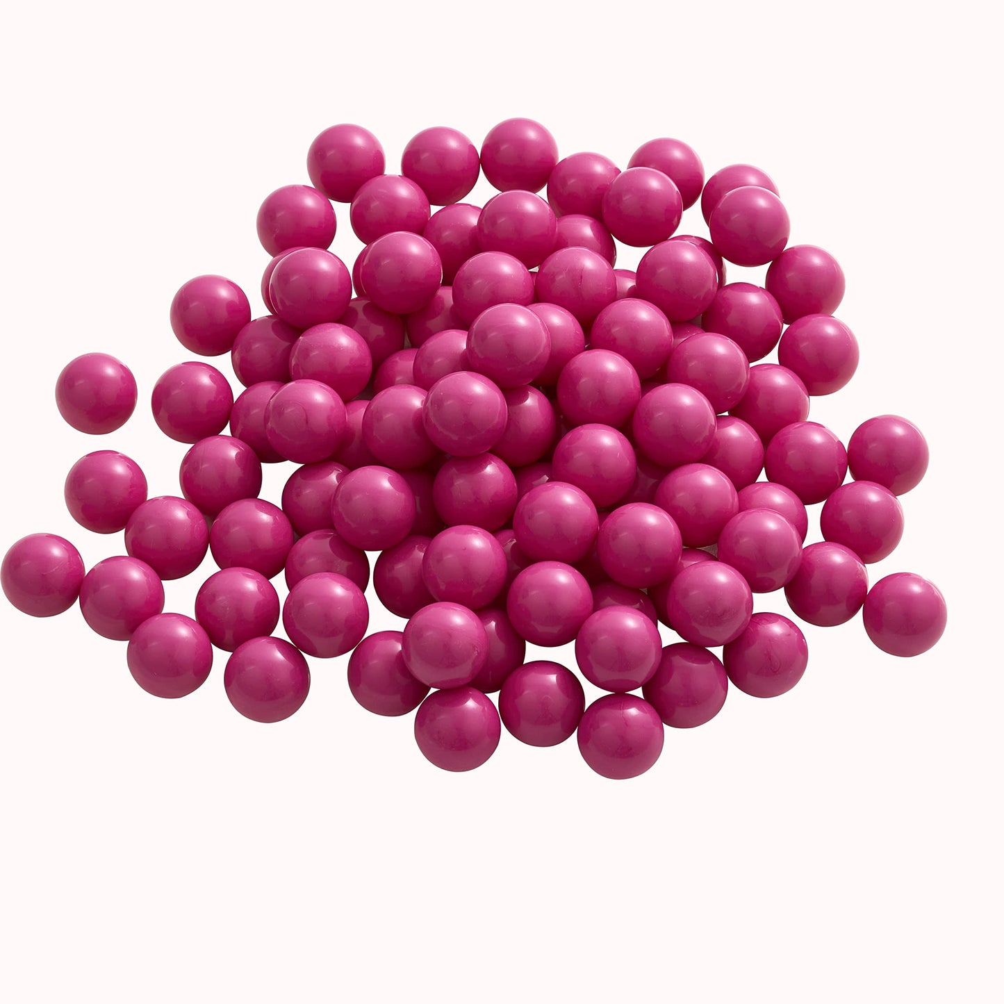 100 X 0.68 Cal Solid Plastic Balls for Training, .68 Caliber Nylon Paintballs Ammo for Self Defense Compatible with Byrna SD/LE, Salt Supply S2, Pistelle X-68, Grimburg Carry (3.6 Gram,Rhodamine)